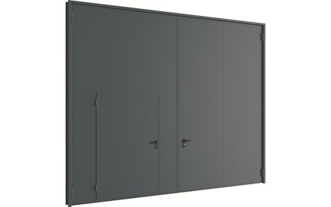 Ворота промышленные распашные DoorHan